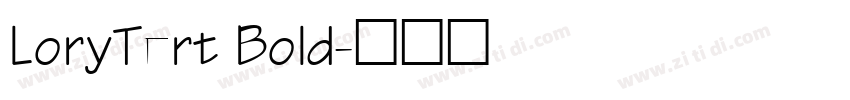 LoryTert Bold字体转换